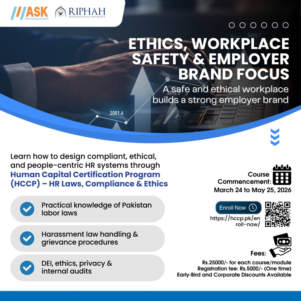 Ethics, Workplace Safety & Employer Brand Focus